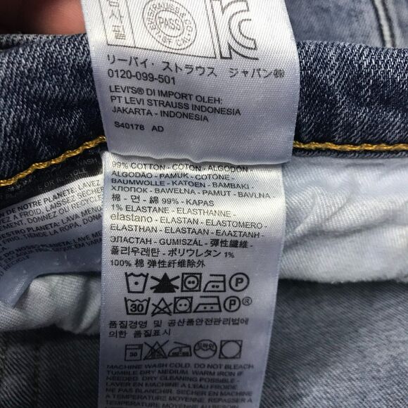 Levis Jeans Mens 34*32 Medium Blue Straight Leg Cotton Stretch Mid Rise Pockets - Picture 8 of 16